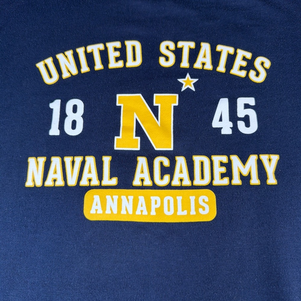MV Sport United States Naval Academy Annapolis Sweatshirt Navy Blue Large - Picture 3 of 8